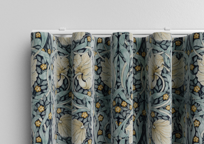 William Morris At Home Pimpernel Velvet, Indigo - Made to Measure Curtains - Image 13